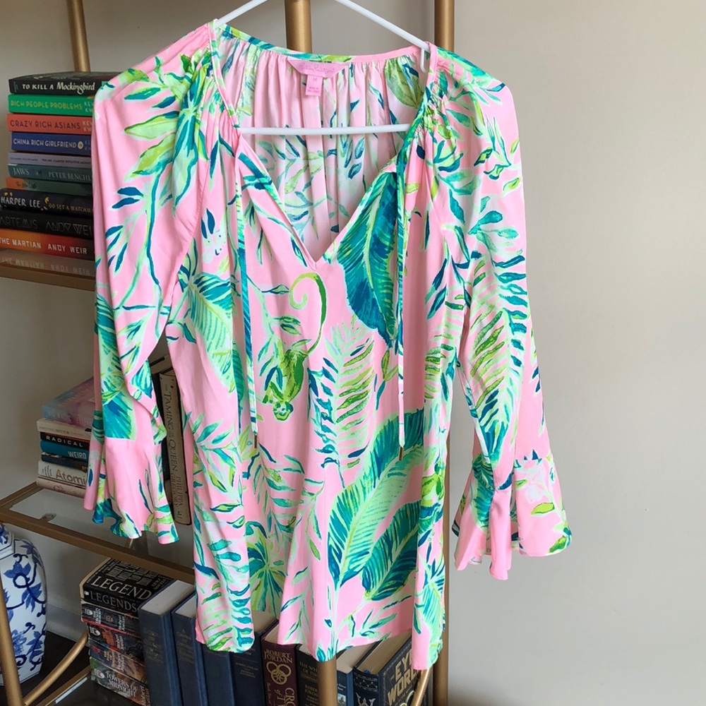 Lilly Pulitzer monkey print top